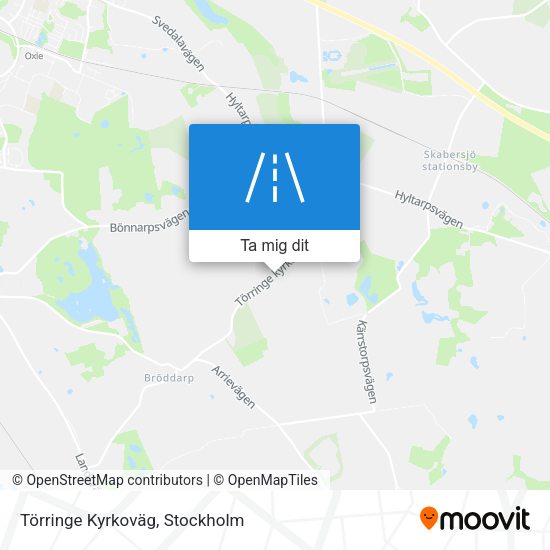 Törringe Kyrkoväg karta