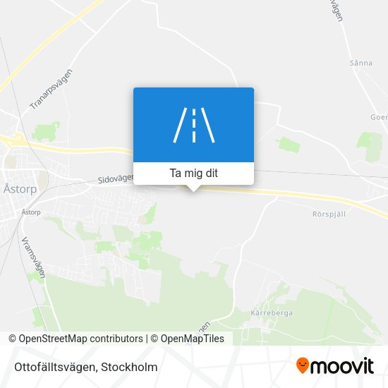 Ottofälltsvägen karta