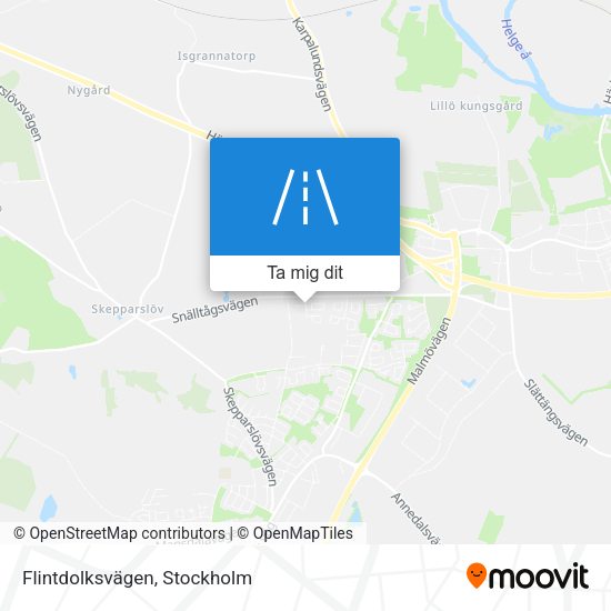 Flintdolksvägen karta