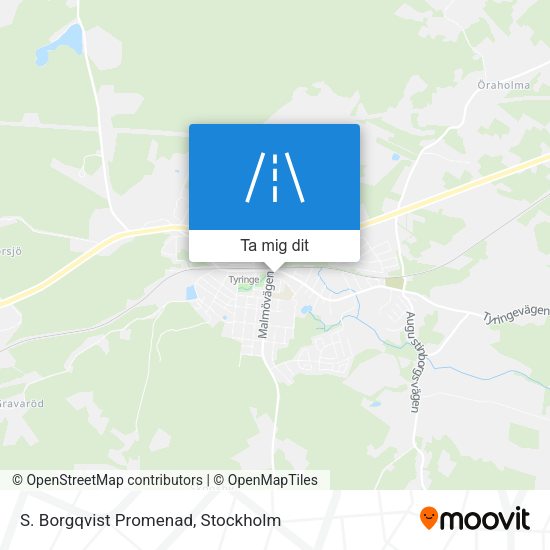 S. Borgqvist Promenad karta