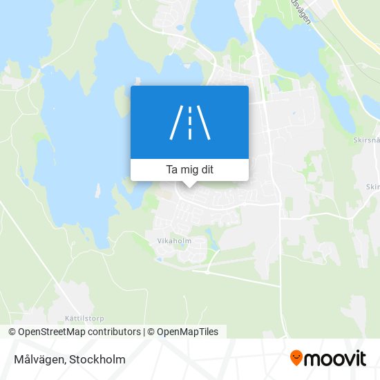 Målvägen karta