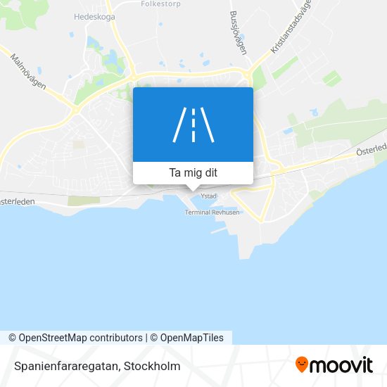 Spanienfararegatan karta