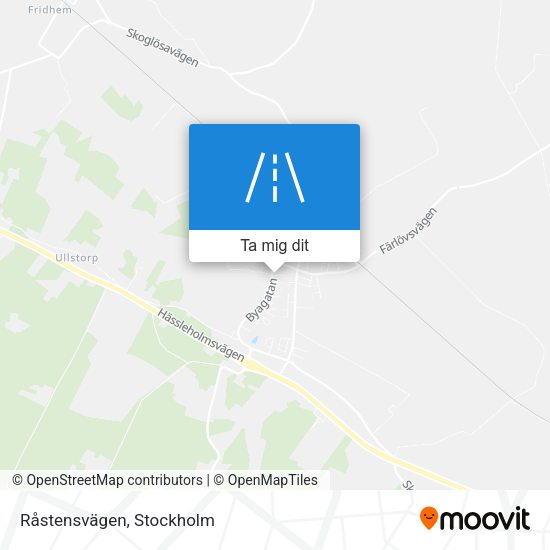 Råstensvägen karta