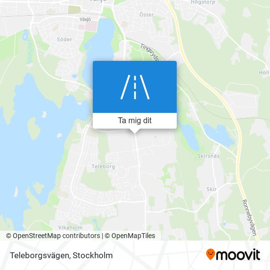 Teleborgsvägen karta