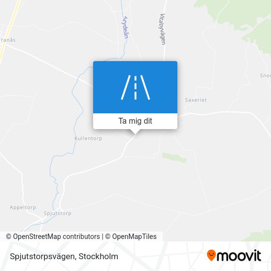 Spjutstorpsvägen karta
