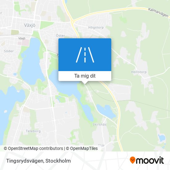 Tingsrydsvägen karta