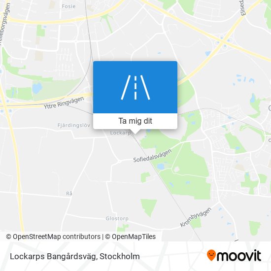 Lockarps Bangårdsväg karta