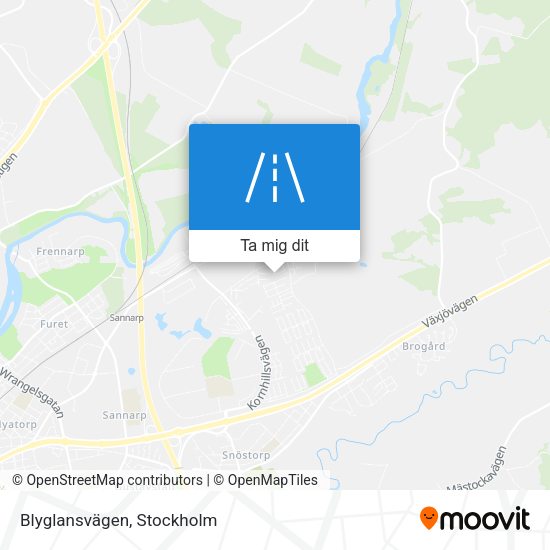 Blyglansvägen karta