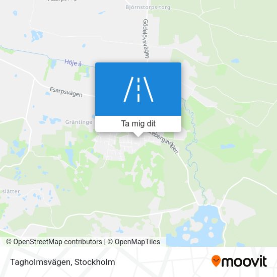 Tagholmsvägen karta