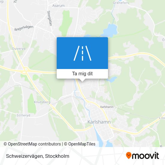 Schweizervägen karta