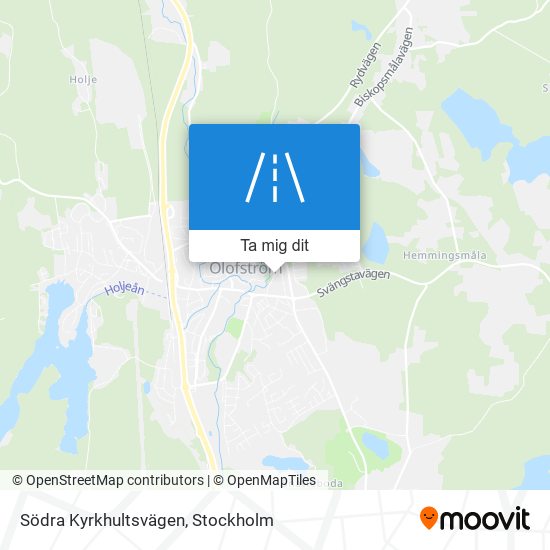 Södra Kyrkhultsvägen karta