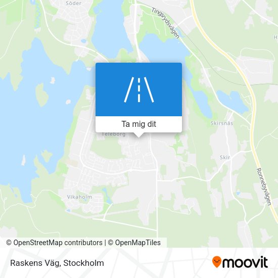 Raskens Väg karta