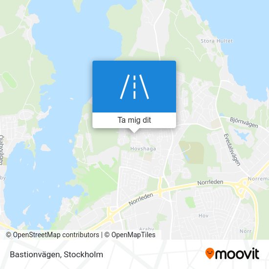 Bastionvägen karta