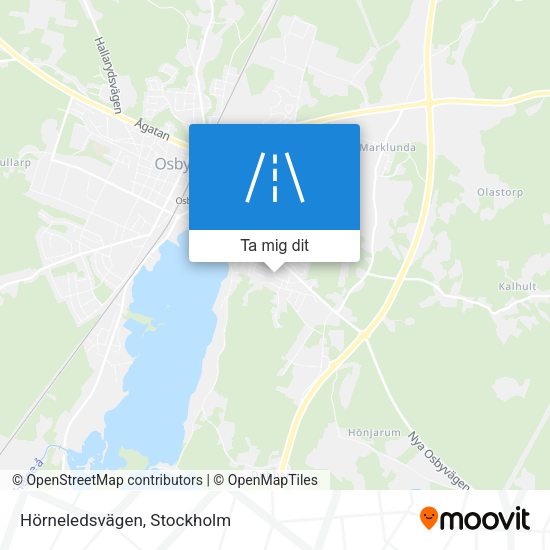 Hörneledsvägen karta
