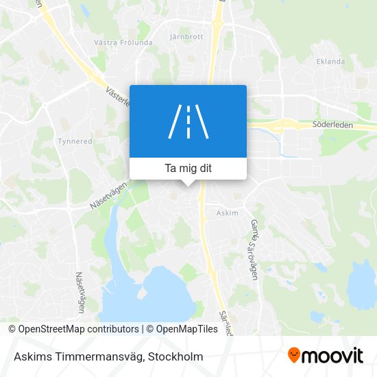 Askims Timmermansväg karta