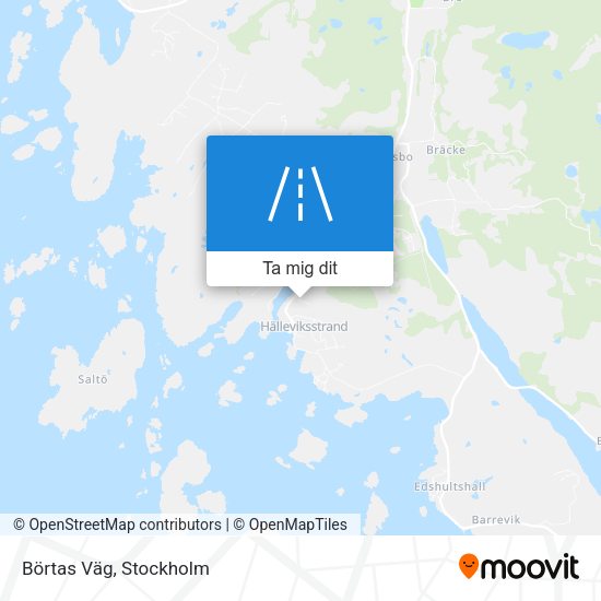 Börtas Väg karta