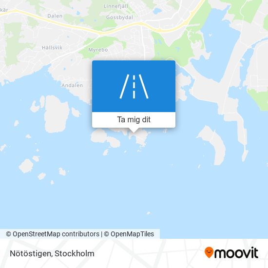 Nötöstigen karta