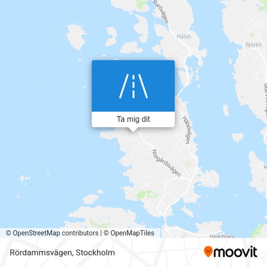 Rördammsvägen karta