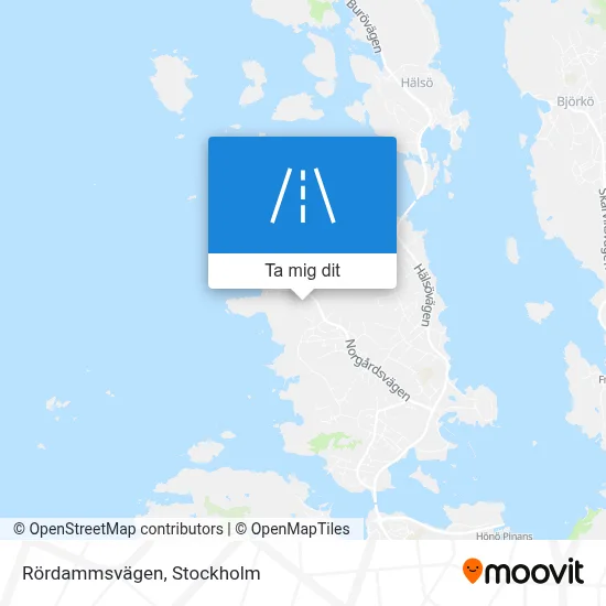 Rördammsvägen karta