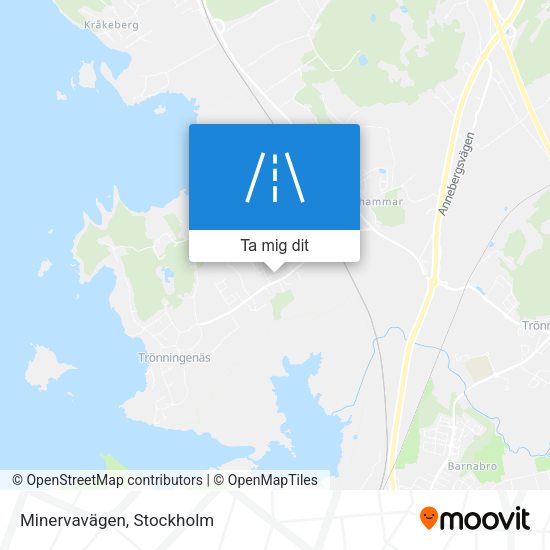 Minervavägen karta