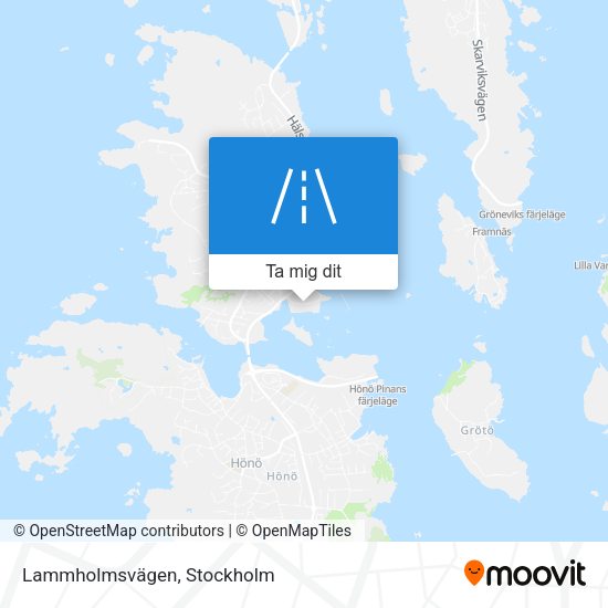 Lammholmsvägen karta