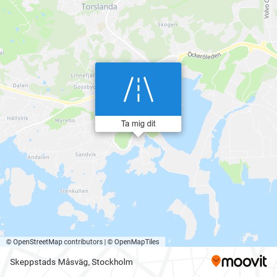 Skeppstads Måsväg karta