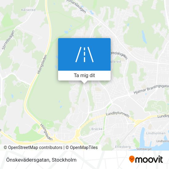 Önskevädersgatan karta