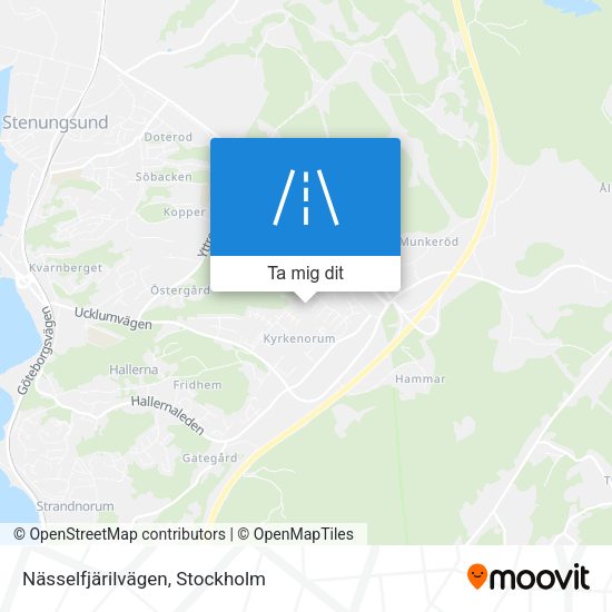 Nässelfjärilvägen karta
