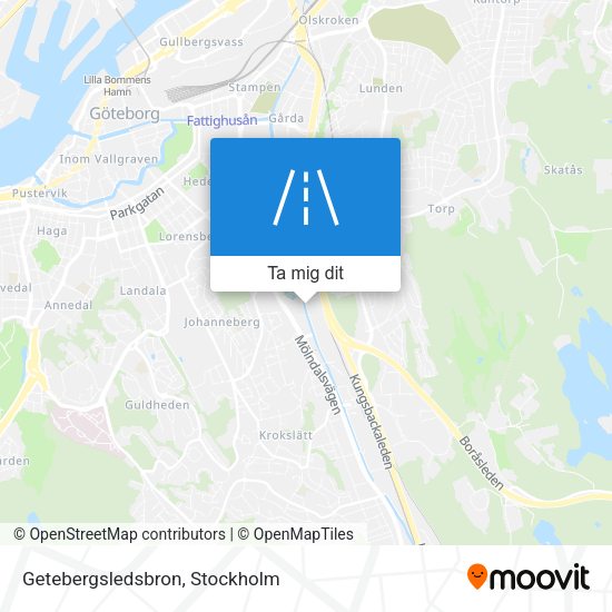 Getebergsledsbron karta