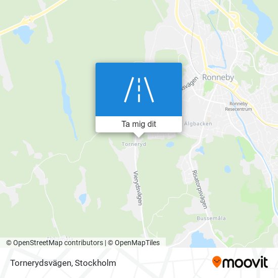 Tornerydsvägen karta