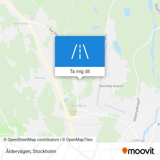 Åldervägen karta