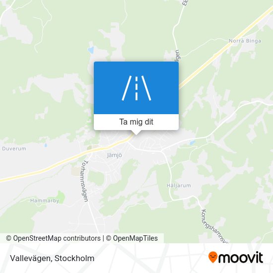Vallevägen karta