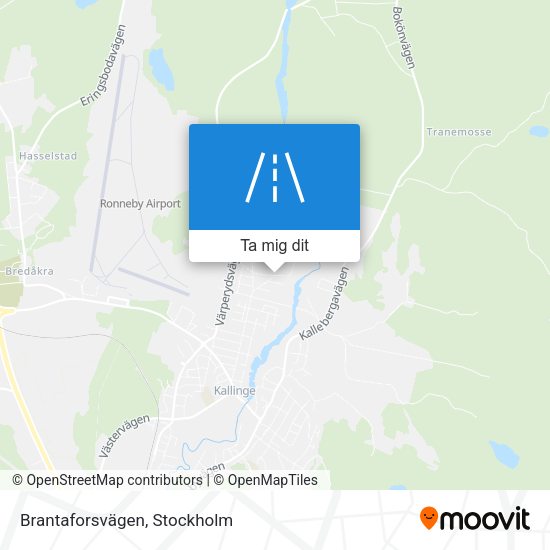 Brantaforsvägen karta