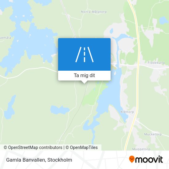 Gamla Banvallen karta