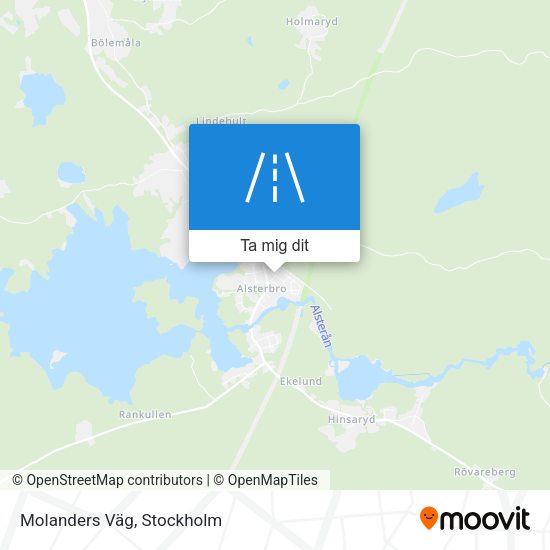 Molanders Väg karta