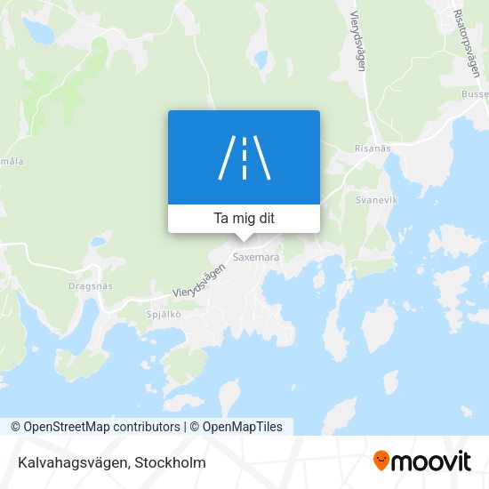 Kalvahagsvägen karta