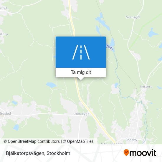 Bjälkatorpsvägen karta