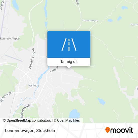Lönnamovägen karta