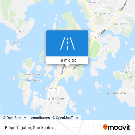 Blåportsgatan karta