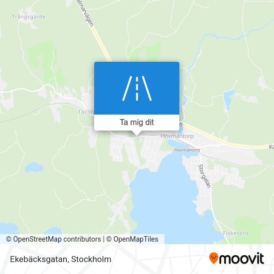 Ekebäcksgatan karta