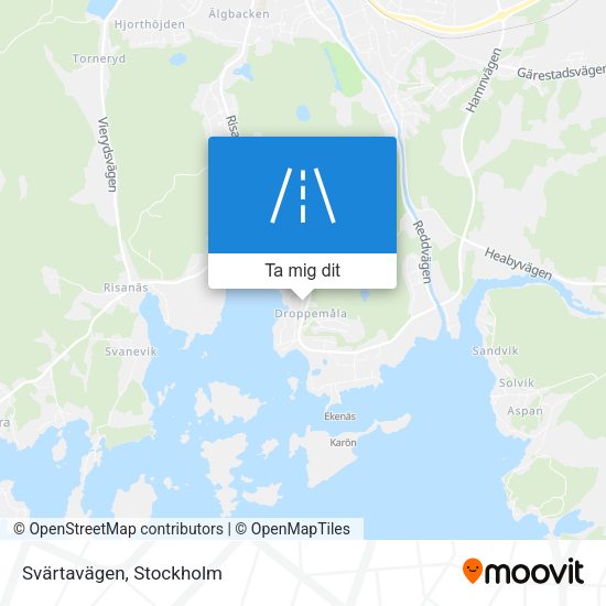 Svärtavägen karta