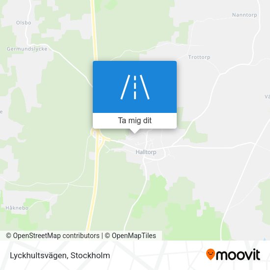 Lyckhultsvägen karta