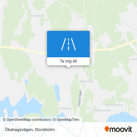 Ökahagsvägen karta