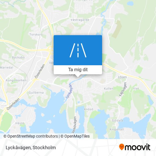 Lyckåvägen karta