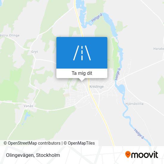 Olingevägen karta