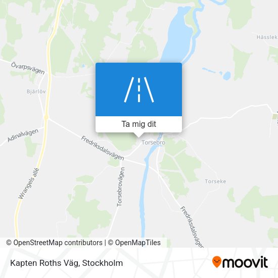 Kapten Roths Väg karta
