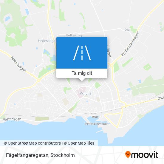 Fågelfängaregatan karta