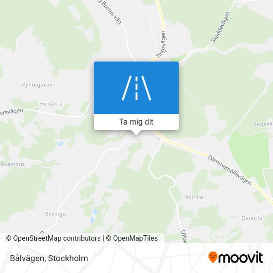 Bålvägen karta