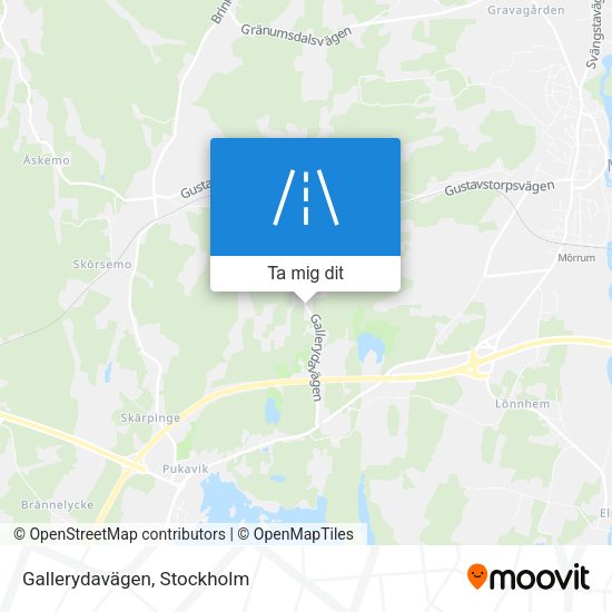 Gallerydavägen karta