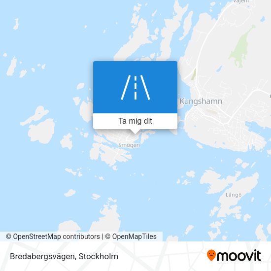 Bredabergsvägen karta